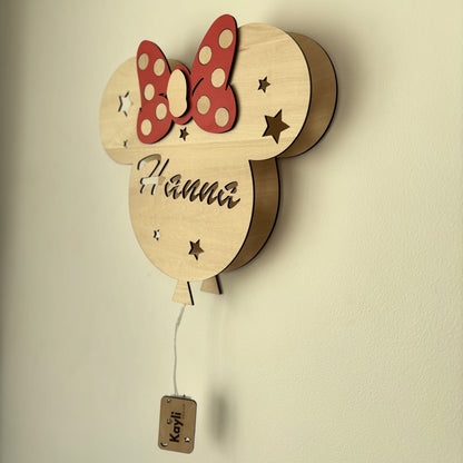 Minnie Applique Murale Personnalisée