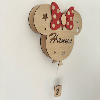 Minnie Applique Murale Personnalisée