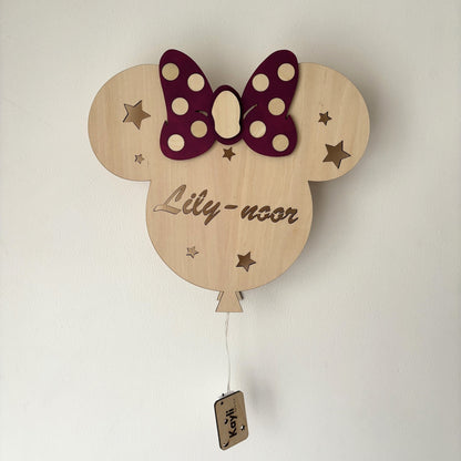 Minnie Applique Murale Personnalisée